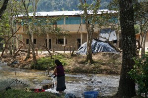 Galeano's Rebuilt School in Zapatista territory of La Realidad, Chiapas, Mexico, Planet Earth.