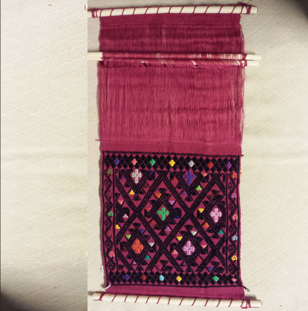 Woven Wall Hangings on Wooden Dowels - Schools for Chiapas